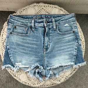 jean shorts, rarely worn